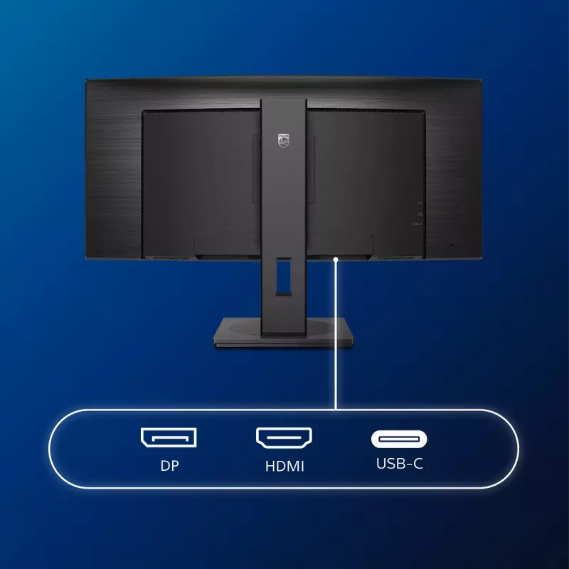 Philips B Line 346B1C/00 Computer Monitor 86,4 cm (34 Zoll) 3440 x 1440 Pixel Quad HD LCD Schwarz