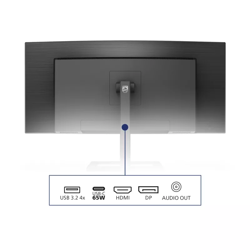 Philips E Line 346E2CUAE/00 Computer Monitor 86,4 cm (34 Zoll) 3440 x 1440 Pixel Wide Quad HD+ LCD Schwarz