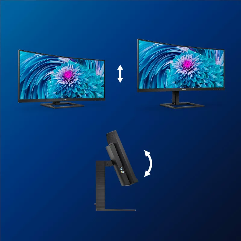 Philips E Line 346E2CUAE/00 Computer Monitor 86,4 cm (34 Zoll) 3440 x 1440 Pixel Wide Quad HD+ LCD Schwarz