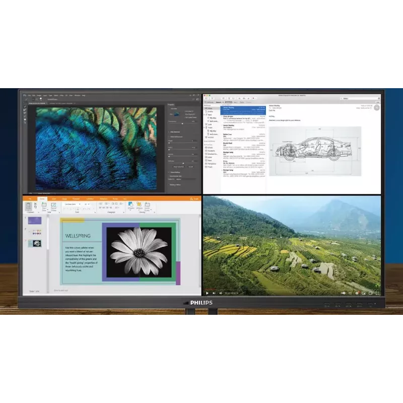 Philips P Line 439P1/00 Computer Monitor 108 cm (42,5 Zoll) 3840 x 2160 Pixel 4K Ultra HD LCD Schwarz