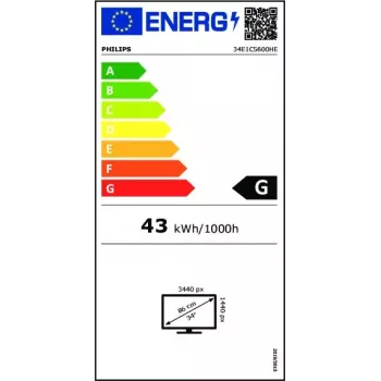 Philips 5000 series 34E1C5600HE/00 Computermonitor 86,4 cm (34 Zoll) 3440 x 1440 Pixel 4K Ultra HD LED Schwarz