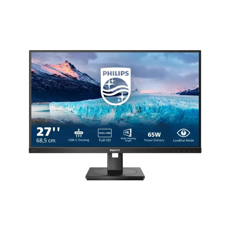 Philips S Line 273S1/00 Computer Monitor 68,6 cm (27 Zoll) 1920 x 1080 Pixel Full HD LCD Schwarz