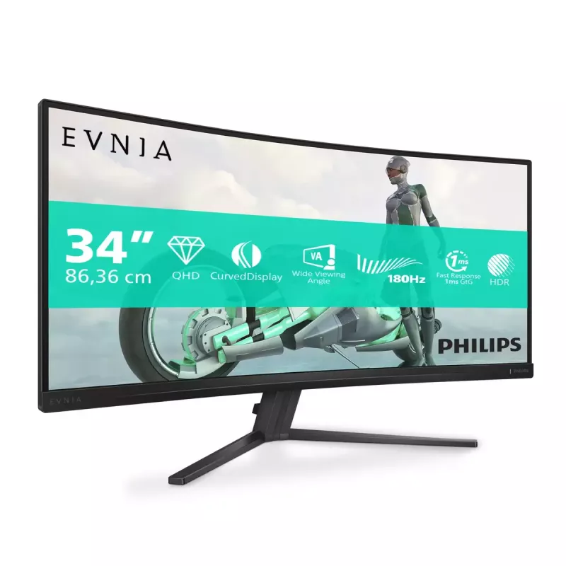 Philips Evnia 34M2C3500L/00 Computer Monitor 86,4 cm (34 Zoll) 3440 x 1440 Pixel Wide Quad HD LCD Schwarz