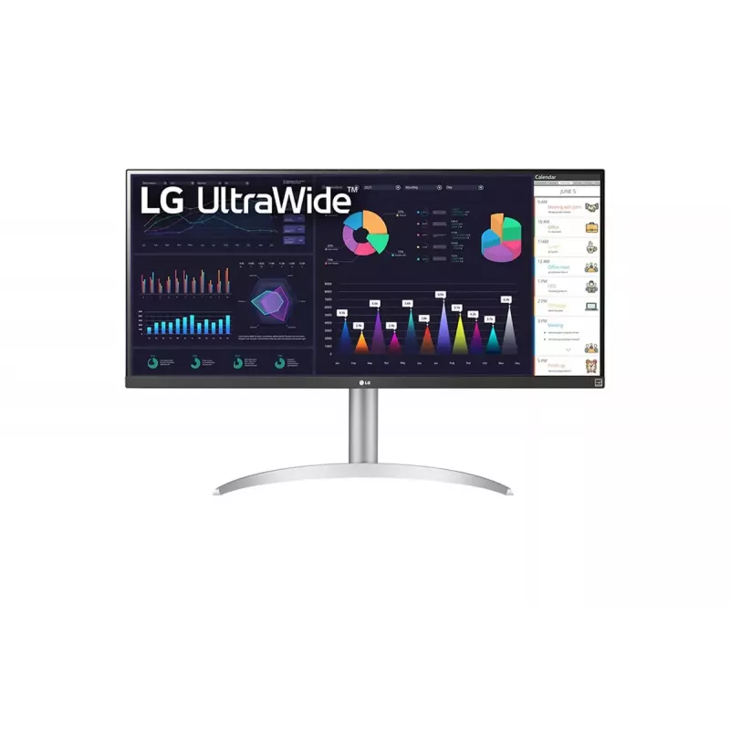 LG 34WQ650-W Computer-Monitor 86,4 cm (34 Zoll) 2560 x 1080 Pixel WFHD LCD Silber, Weiß