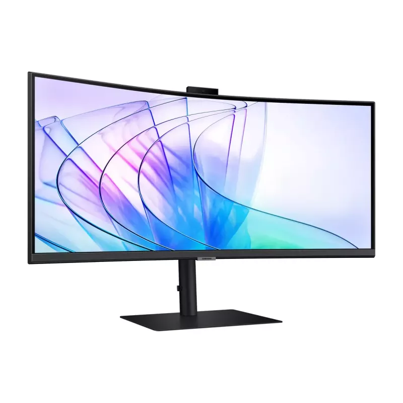 34 Zoll Samsung S65VC UltraWide Quad HD 3440x1440 Curved VA LCD Monitor mit USB-C PD 90W, integrierten Lautsprechern, 100 Hz