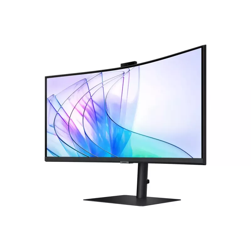 34 Zoll Samsung S65VC UltraWide Quad HD 3440x1440 Curved VA LCD Monitor mit USB-C PD 90W, integrierten Lautsprechern, 100 Hz