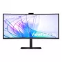 34 Zoll Samsung S65VC UltraWide Quad HD 3440x1440 Curved VA LCD Monitor mit USB-C PD 90W, integrierten Lautsprechern, 100 Hz
