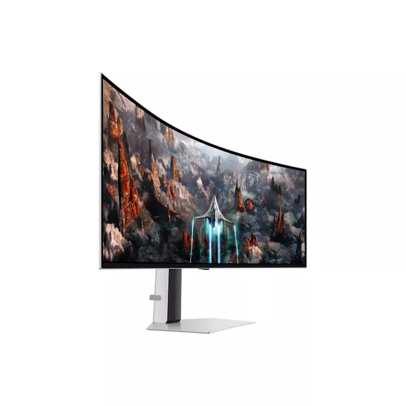 Samsung G93SC Computer Monitor 124,5 cm (49 Zoll) 5120 x 1440 Dual QHD OLED Silber