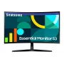 Monitor Samsung 27 Zoll S36GD Full HD (1920×1080), VA LCD, 100 Hz, 4 ms, 1800R Curved, HDMI & VGA, VESA 75x75, Schwarz