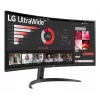 Monitor LG 34WR50QK-B 34 Zoll Curved VA WQHD 3440x1440 5 ms 21:9 100 Hz VESA, Schwarz