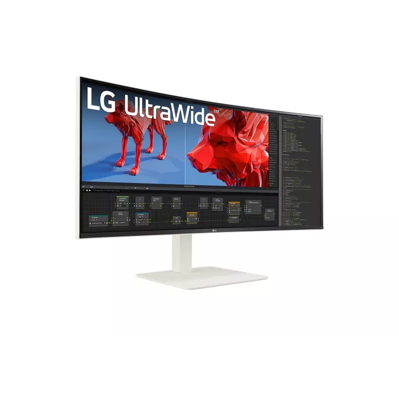 LG 38BR85QC-W Computer Monitor 96,5 cm (38 Zoll) 3840 x 1600 Pixel UltraWide Quad HD+ LCD Weiß