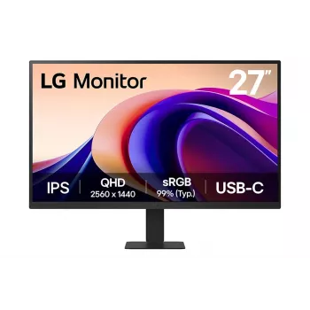 Monitor LG 27 Zoll IPS QHD 2560x1440 (27U631A-B), 27 Zoll, 100 Hz, 5 ms, HDR10, USB-C PD 15W, VESA