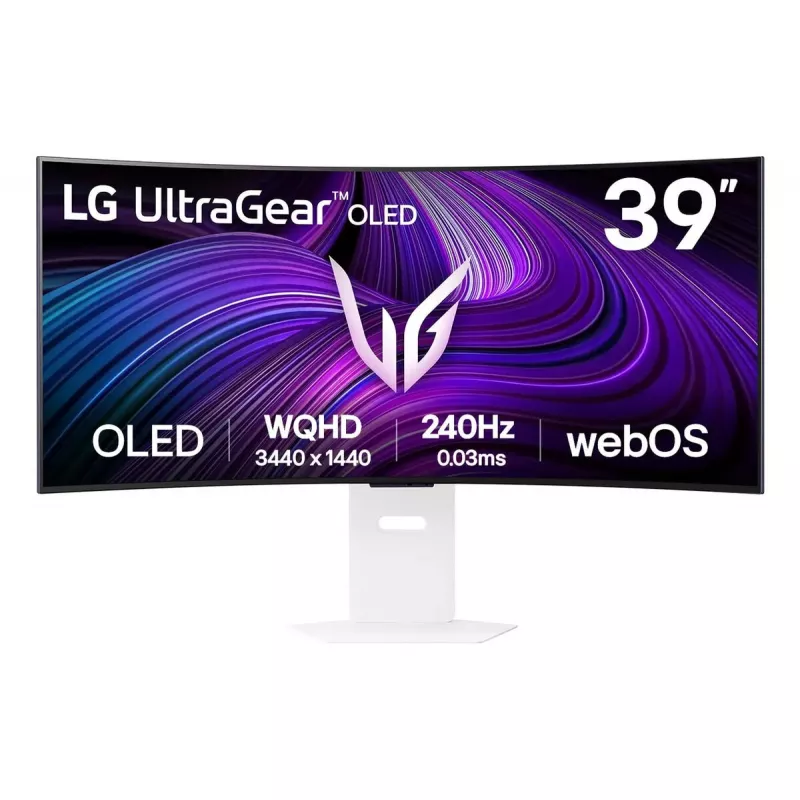 39-Zoll-OLED-Monitor LG 39GX90SA-W — 3440 x 1440, 21:9, curved, integrierte Lautsprecher, VESA, USB-C