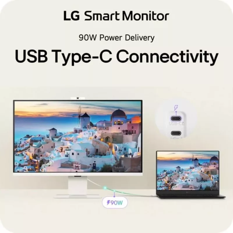 LG 32U850SA-W Computermonitor 80 cm (31,5 Zoll) 3840 x 2160 Pixel 4K Ultra HD LED Weiß