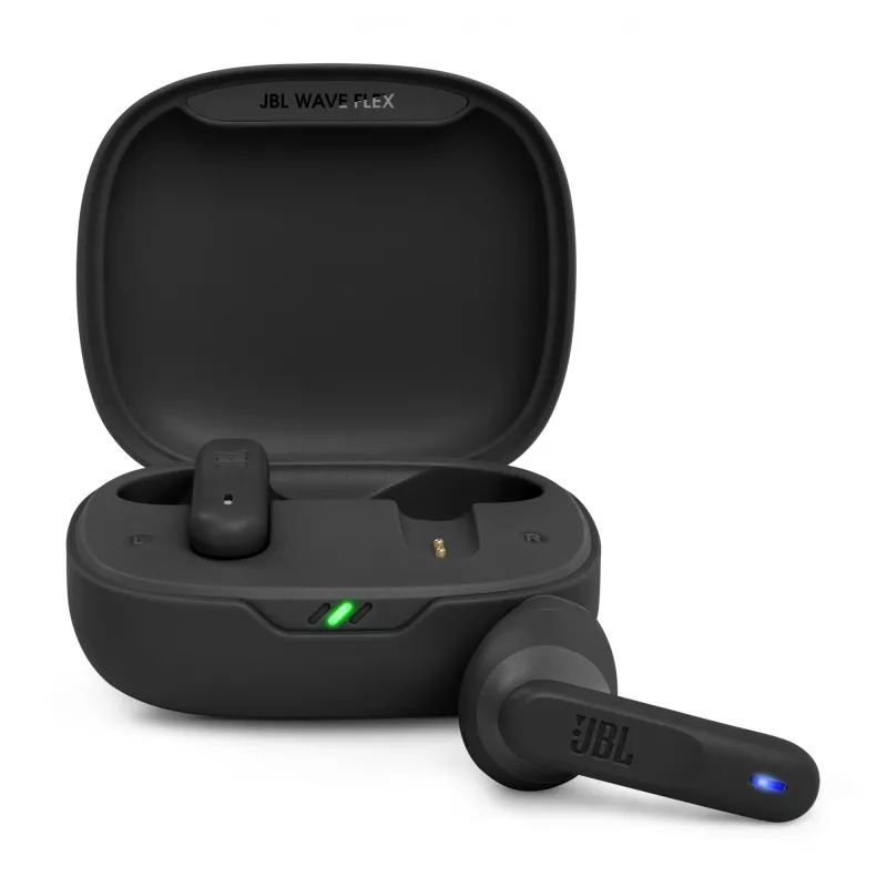 JBL Wave Flex 2 Headset Kabellos In-Ear Anrufe/Musik USB Typ-C Bluetooth Schwarz