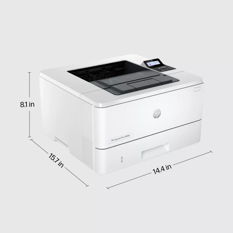 HP LaserJet Pro 4002dn Drucker, Laser, 1200 x 1200 DPI, A4, 40 ppm, Duplexdruck, Weiß