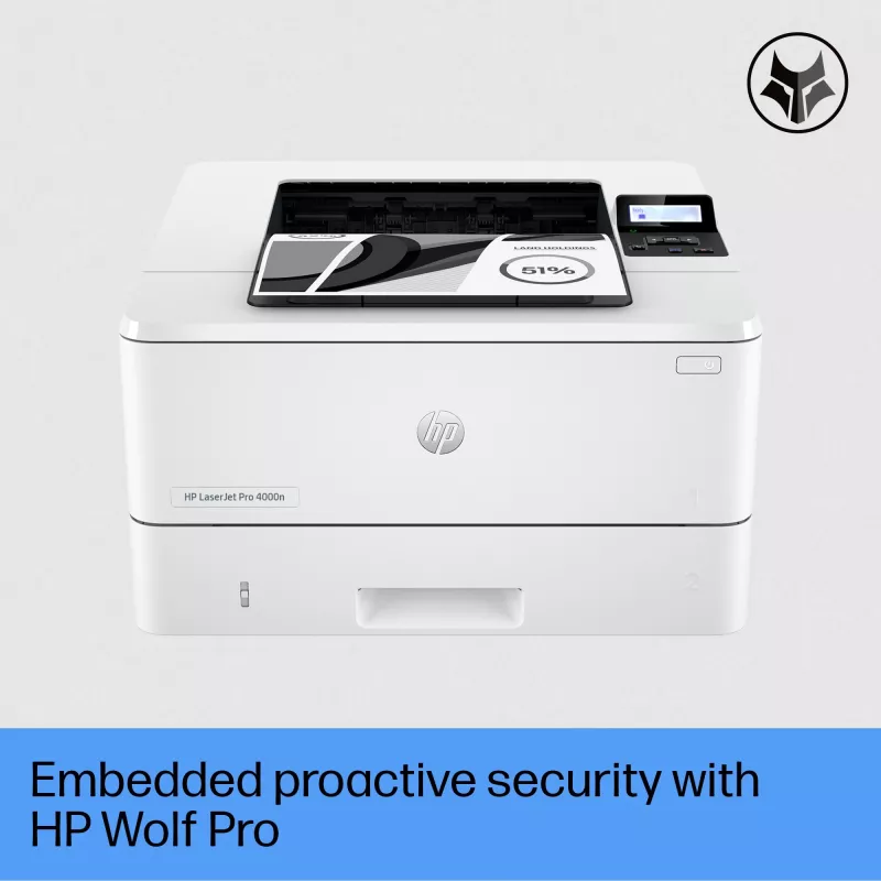 HP LaserJet Pro 4002dn Drucker, Laser, 1200 x 1200 DPI, A4, 40 ppm, Duplexdruck, Weiß