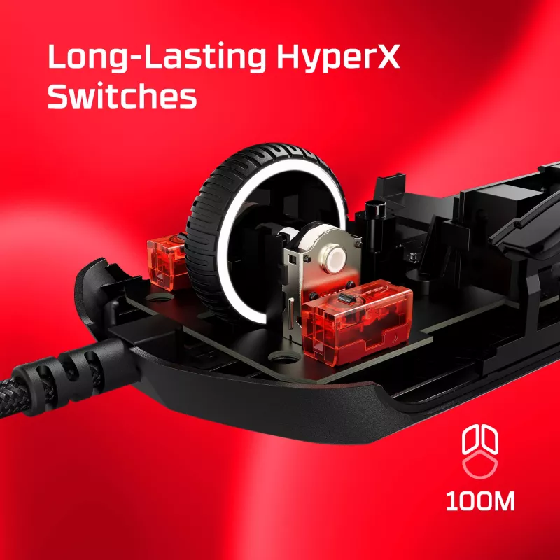 HyperX Pulsefire Haste 2 – Gaming-Maus (Schwarz)