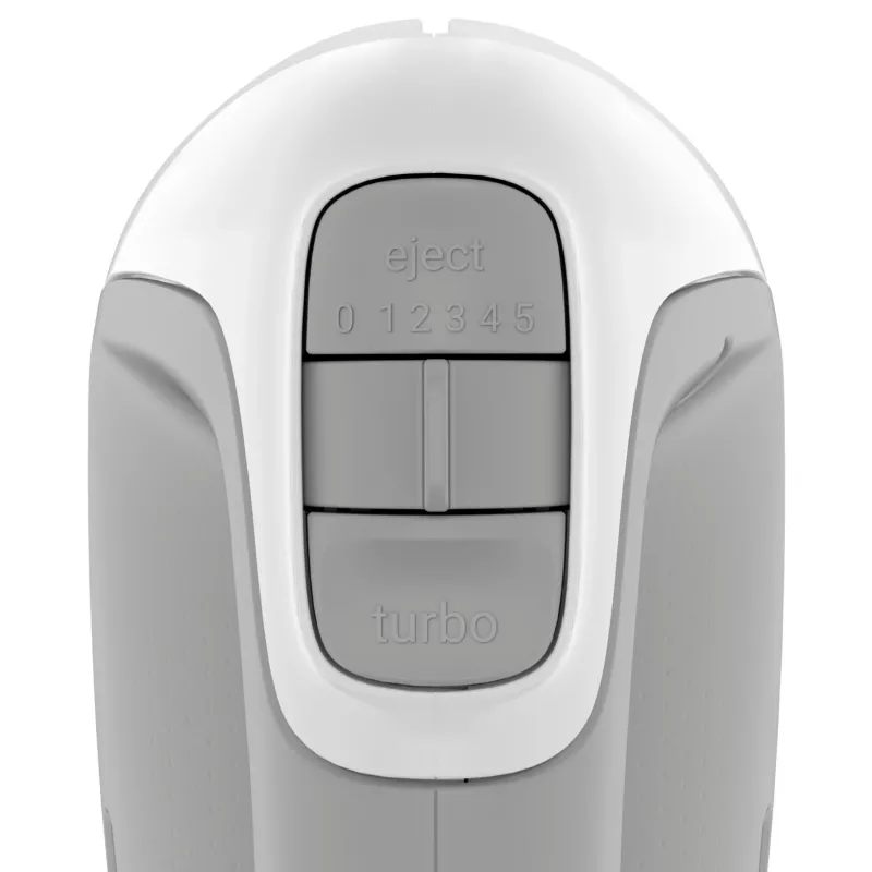 Handmixer Tefal Prep'Mix HT450B — 450 W, 5 Geschwindigkeiten, Turbo, Metallrührbesen, weiß