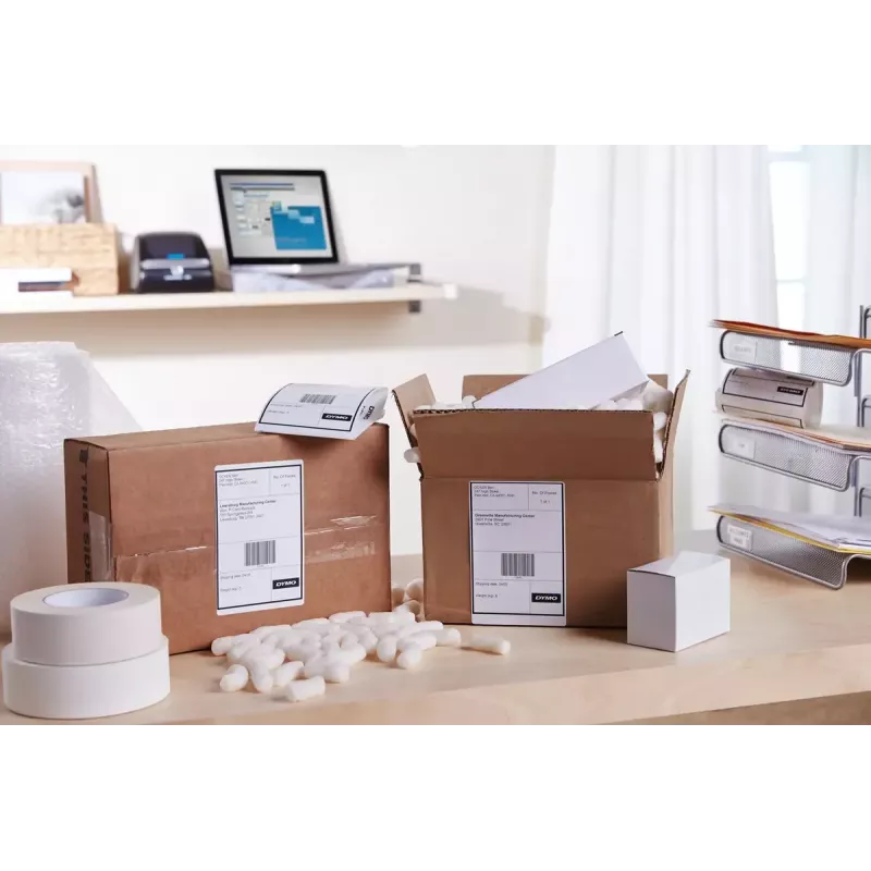 DYMO LabelWriter 5XL Etikettendrucker | Automatische Etikettenerkennung Etikettendrucker | Druckt extra breite Versandetiketten von Amazon DHL & mehr | Perfekt für E-Commerce-Verkäufer | EU 2-Pin-Stecker