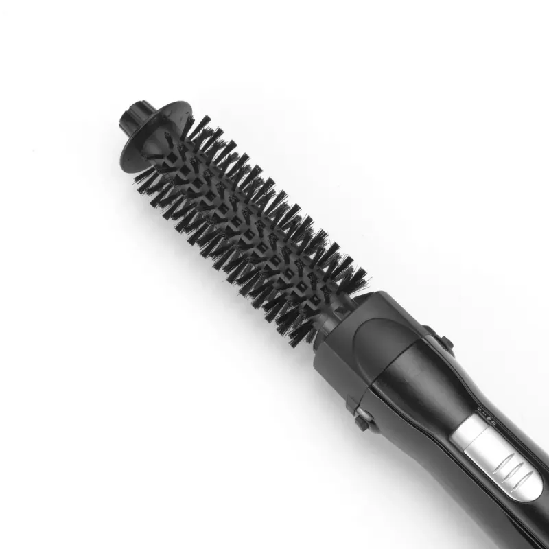 Glättbürste BABYLISS AS82E — keramische Heizung, 800 W, 2 Heizstufen, 2 Bürstenaufsätze, 2 m Drehkabel, schwarz
