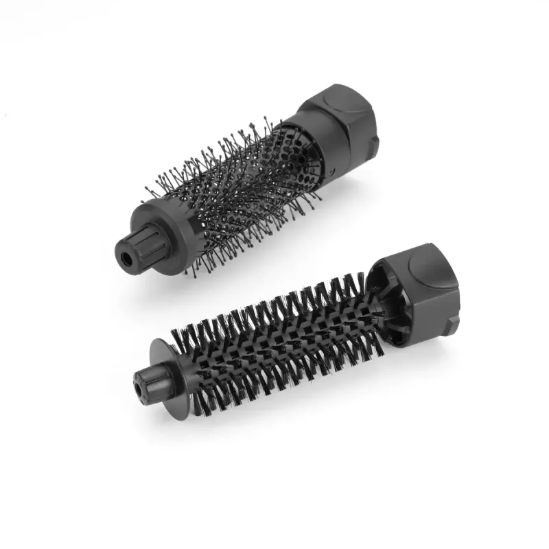 Glättbürste BABYLISS AS82E — keramische Heizung, 800 W, 2 Heizstufen, 2 Bürstenaufsätze, 2 m Drehkabel, schwarz