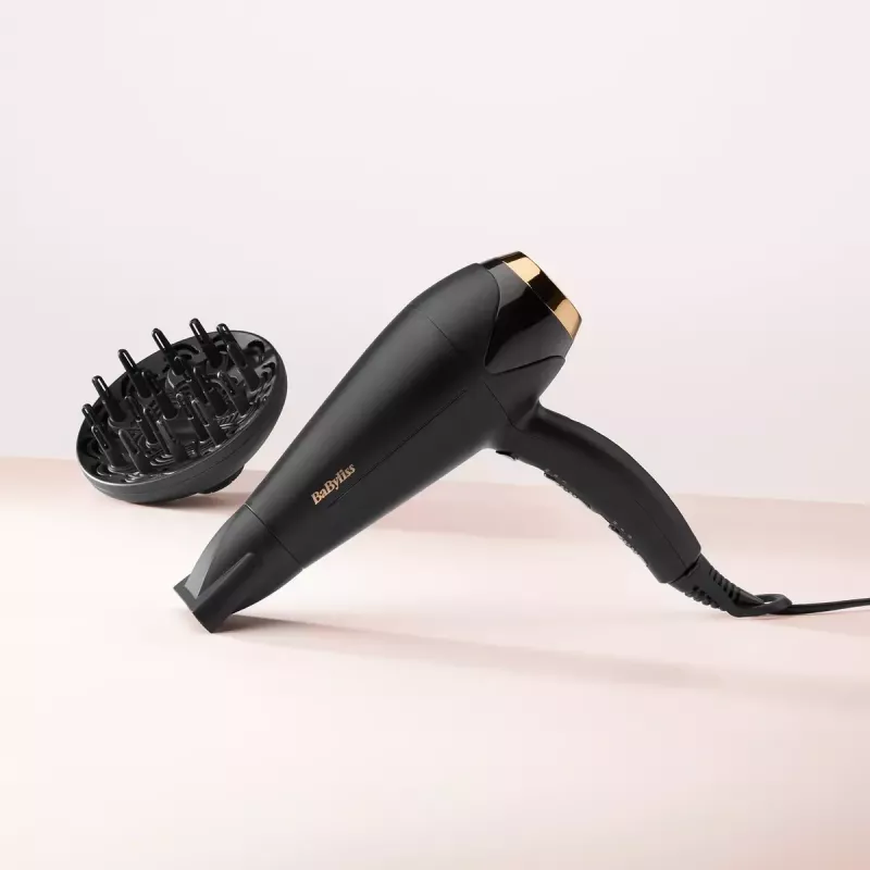 Haartrockner BABYLISS D570DE Turbo Shine 2200 W mit Diffusor und Konzentrator