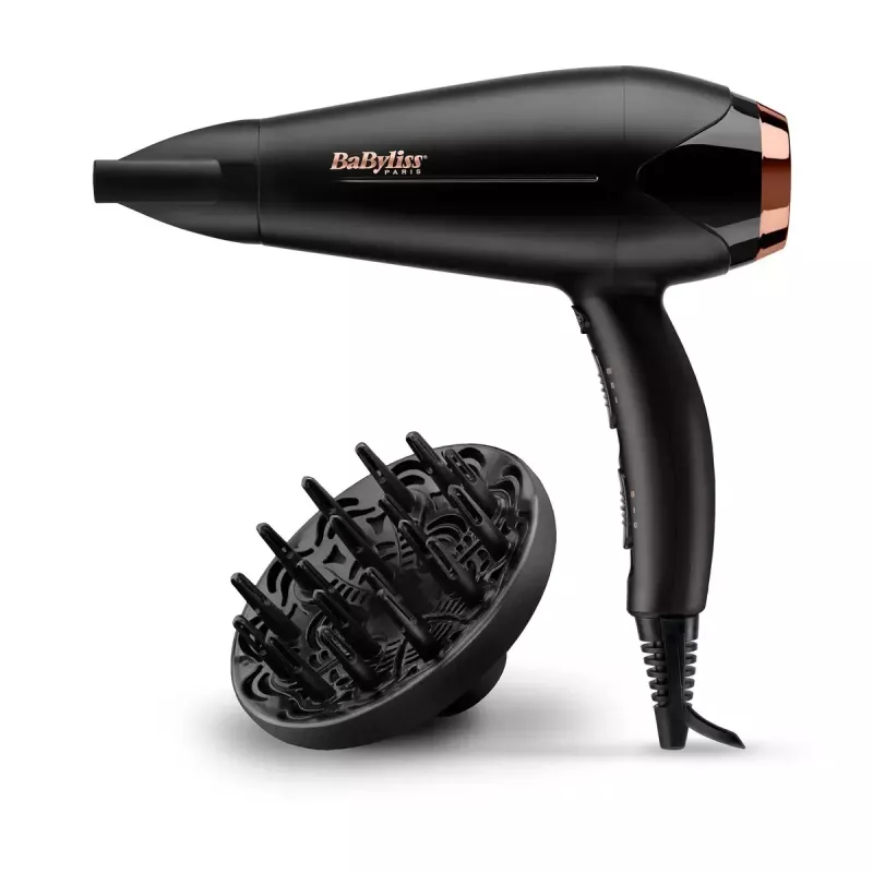 Haartrockner BABYLISS D570DE Turbo Shine 2200 W mit Diffusor und Konzentrator