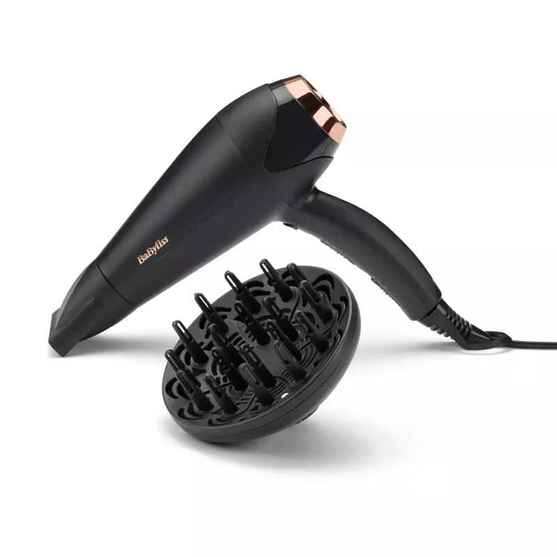 Haartrockner BABYLISS D570DE Turbo Shine 2200 W mit Diffusor und Konzentrator