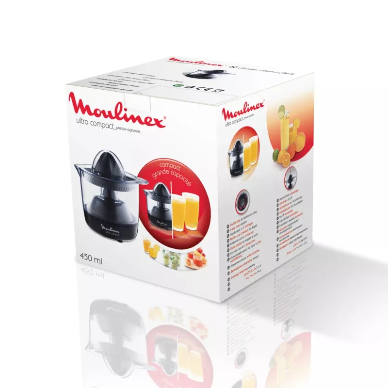 Moulinex PC1208 elektrische Zitruspresse 0,45 L 25 W Schwarz