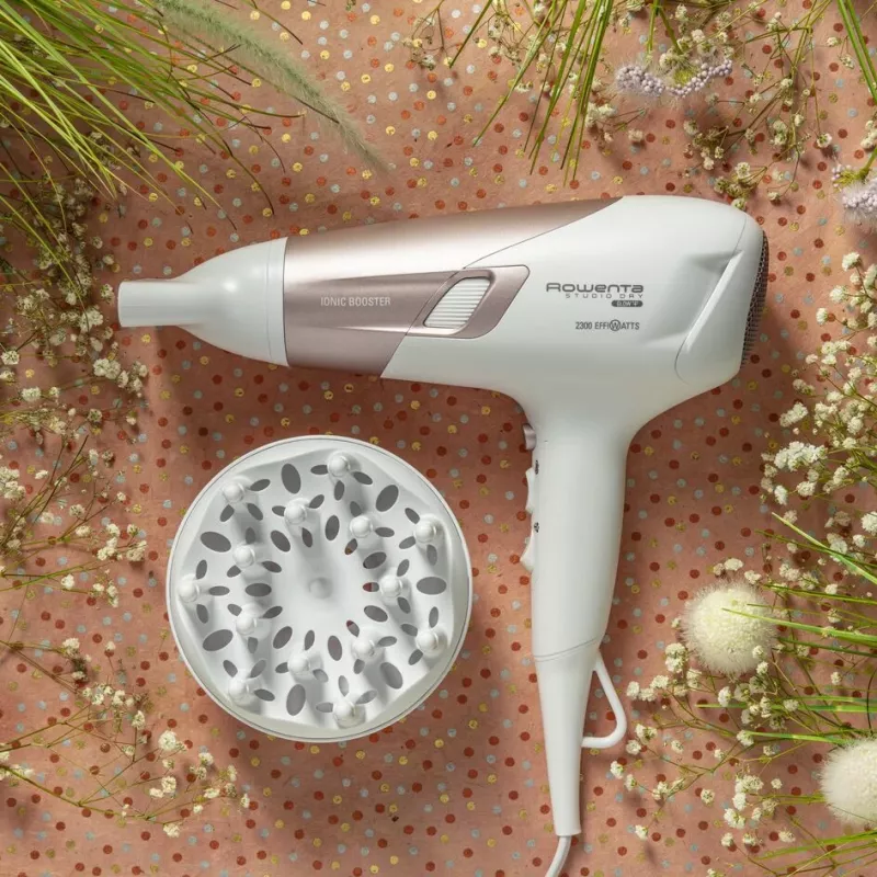 Rowenta Studio Dry CV5830 Haartrockner 2300 W Beige, Weiß