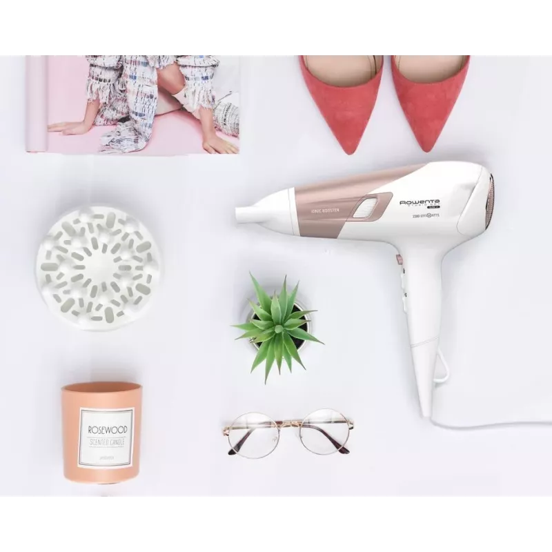 Rowenta Studio Dry CV5830 Haartrockner 2300 W Beige, Weiß
