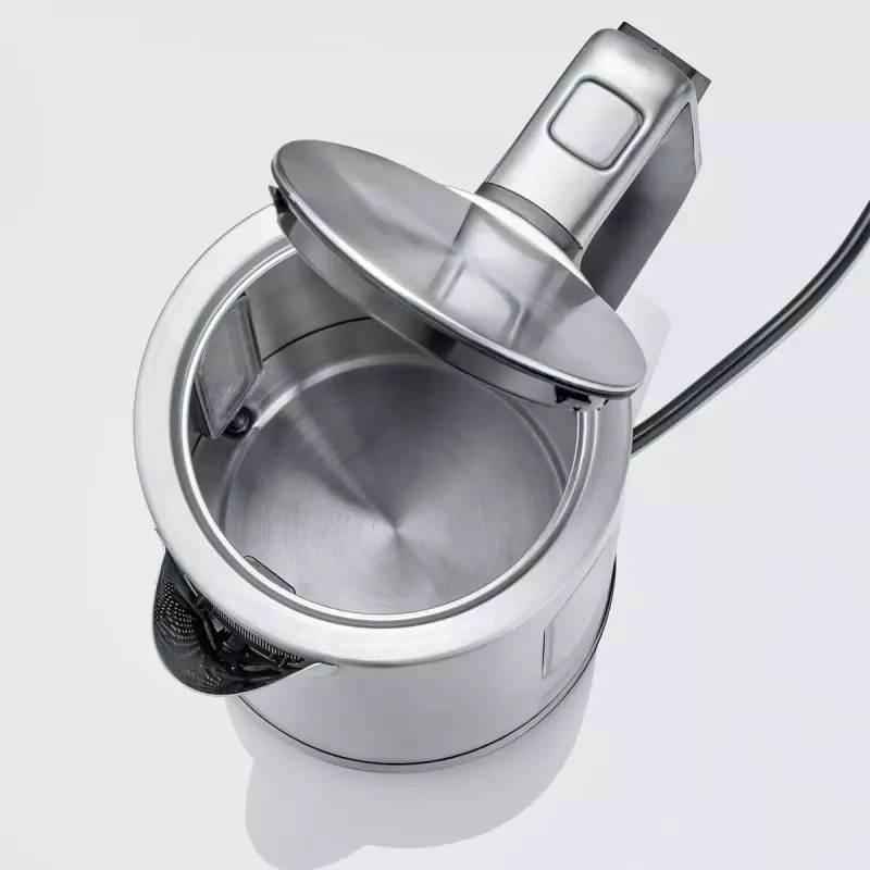 Elektrischer Wasserkocher Severin 1.7 L 3000 W Schwarz Edelstahl