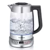 Elektrischer Wasserkocher SEVERIN WK 3480 — 1,7 L Fassungsvermögen, 3000 W, weiß, Gehäuse aus Glas/Kunststoff/Edelstahl