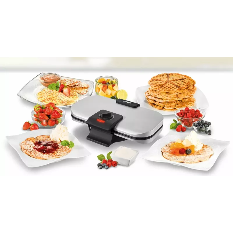 Unold 48241 Waffeleisen 2 Waffeln 1300 W Schwarz, Silber