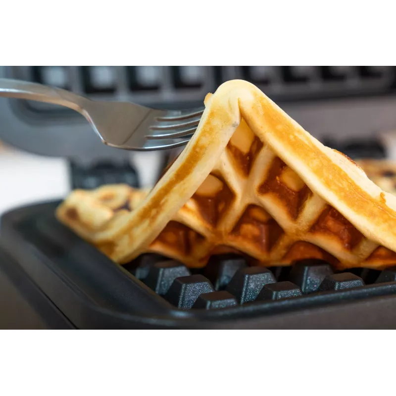 Waffeleisen Unold Belgisches Waffeleisen Brüssel 2 Waffeln Rechteckig Schwarz 1500 W