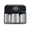 Unold 58685 Fritteuse Doppel 8 L Standgerät 1700 W Heißluftfritteuse Schwarz, Grau