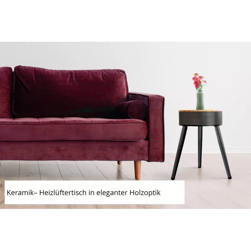 Unold 86545 elektrische Raumheizung Innenbereich Schwarz, Holz Ventilator elektrische Raumheizung