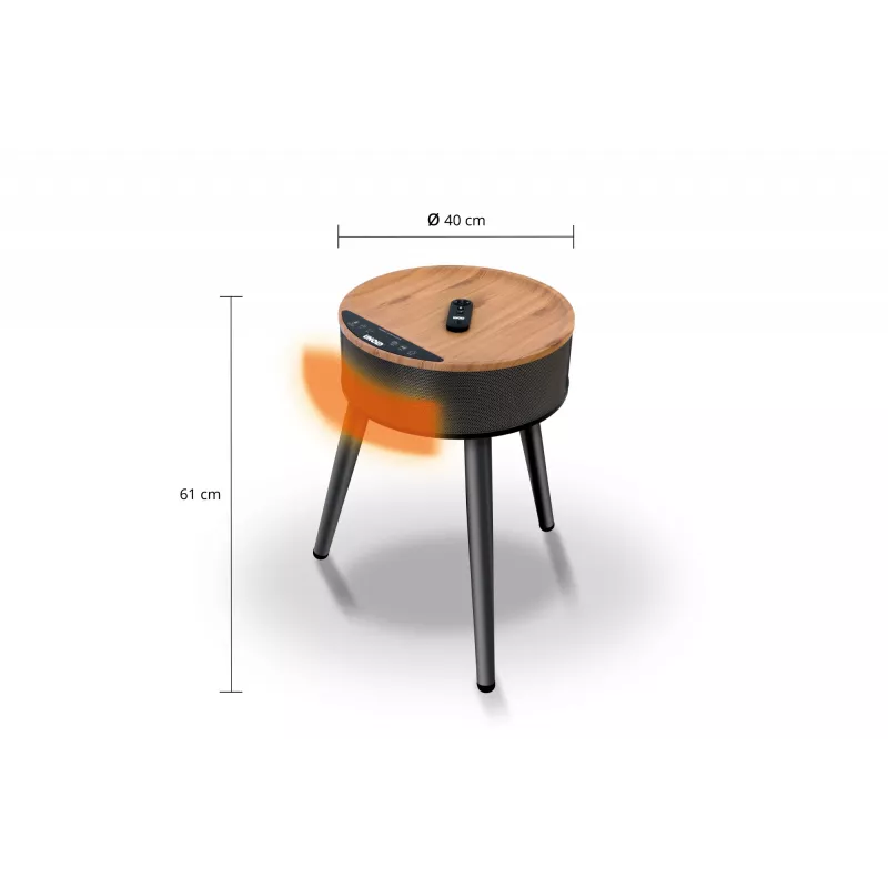 Unold 86545 elektrische Raumheizung Innenbereich Schwarz, Holz Ventilator elektrische Raumheizung
