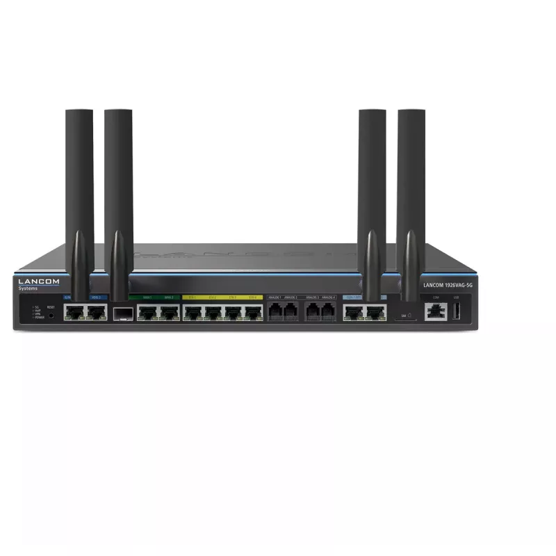 Kabelgebundener Router Lancom Systems 1926VAG-5G Gigabit Ethernet Schwarz