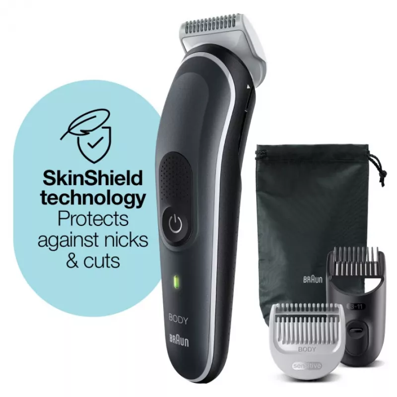 Body Groomer Braun BG5350 Schwarz Silver Lithium-Ion 100 min