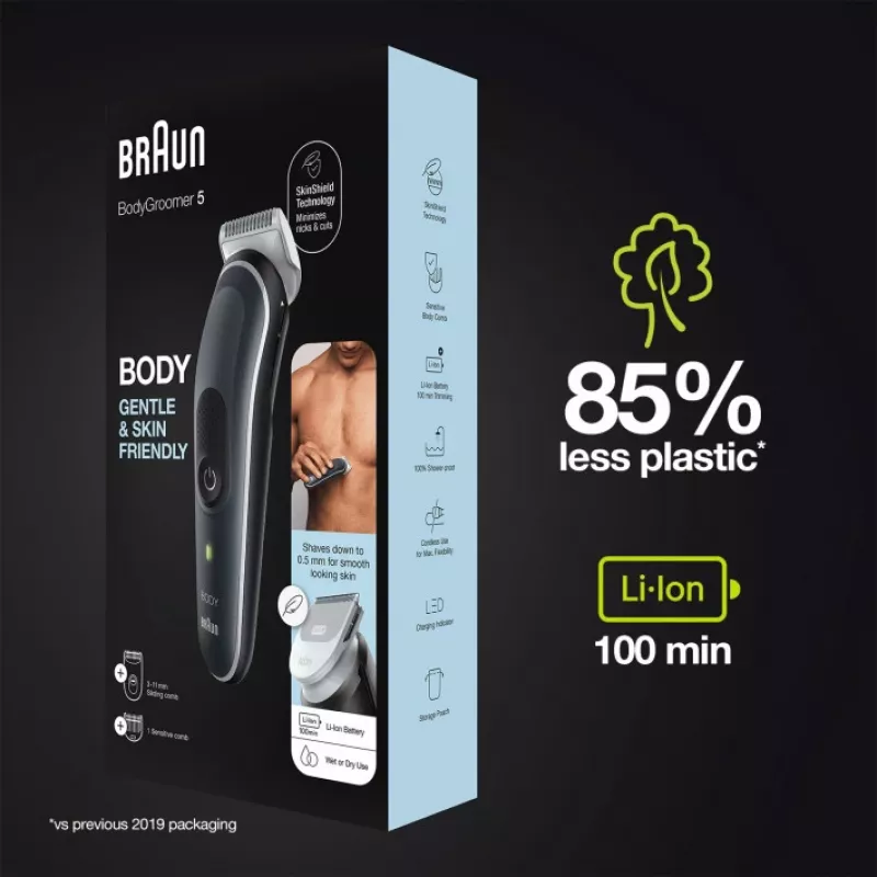 Body Groomer Braun BG5350 Schwarz Silver Lithium-Ion 100 min