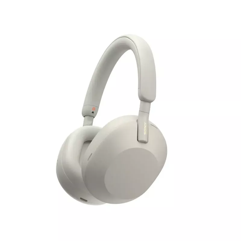 Sony WH-1000XM5 Headset Kabelgebunden & Kabellos Kopfband Telefonate/Musik Bluetooth Silber, Weiß