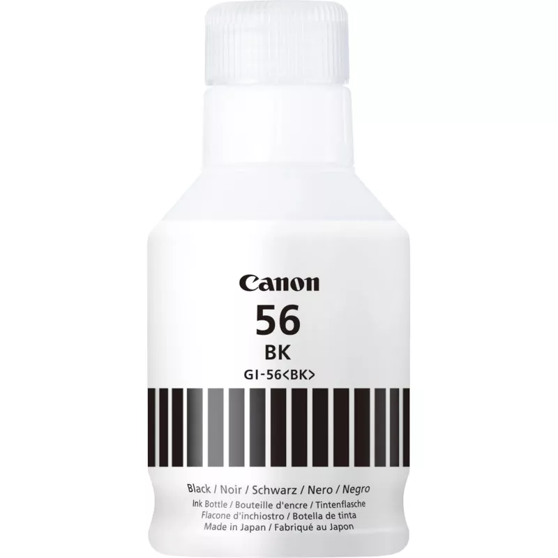 Canon GI-56BK Schwarz Tintenflasche, Original, Schwarz, Canon, MAXIFY GX6050, GX7050, 6000 Seiten, Inkjet