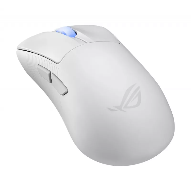 ASUS ROG Keris II Ace Wireless AimPoint White Maus Gaming Rechtshändig RF Wireless + Bluetooth + USB Typ-A Optisch 42000 DPI