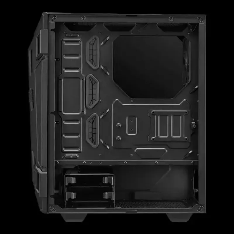 PC-Gehäuse ASUS TUF GAMING CASE GT301 — Midi-Tower ATX, gehärtetes Glas, 3x120mm Frontlüfter, 1x120mm Rücklüfter, unterstützt ATX/Micro-ATX/Mini-ATX