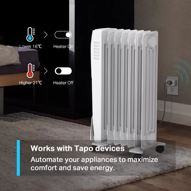 TP-Link Tapo Smart Temperature & Humidity Monitor, Indoor TAPO T310