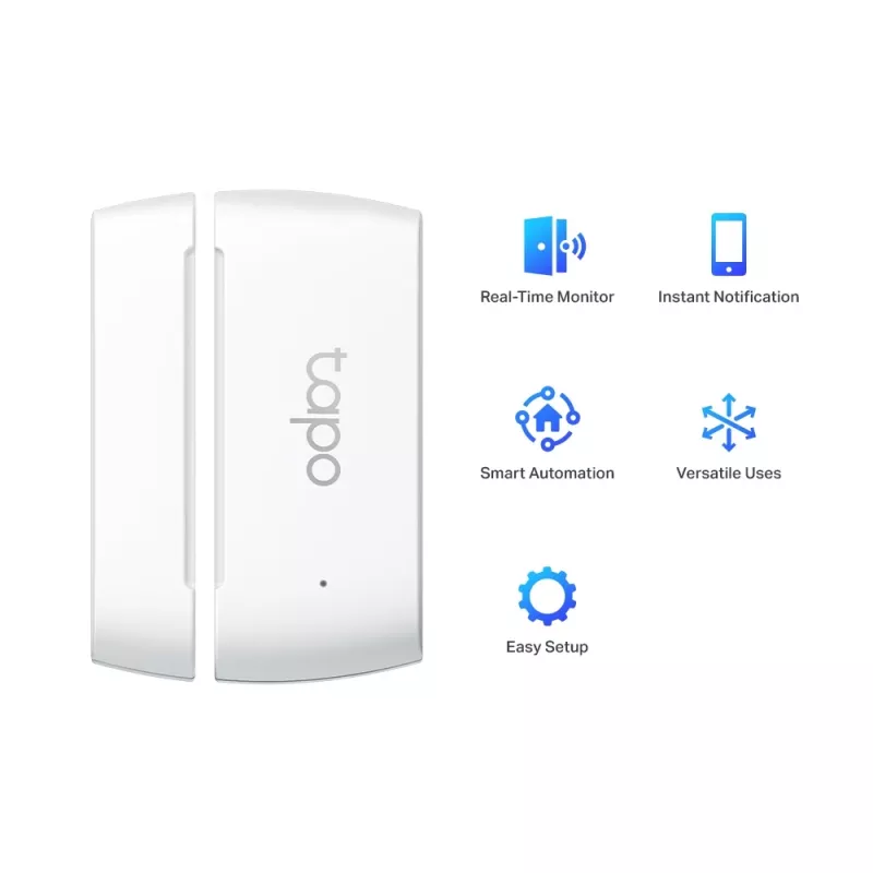 TP-Link Tapo Smart Contact Sensor, Kabellos, Weiß, 922 MHz, Tür/Fenster, 0 - 40 °C, CR2032