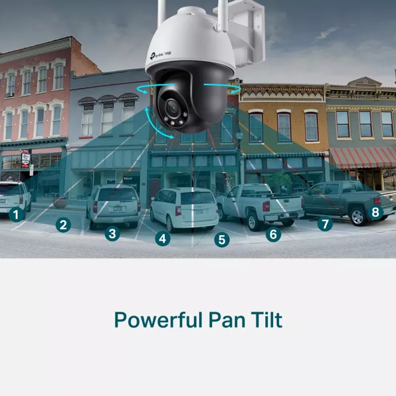 TP-Link VIGI 4MP Außenbereich Full-Color Wi-Fi Pan Tilt Netzwerkkamera