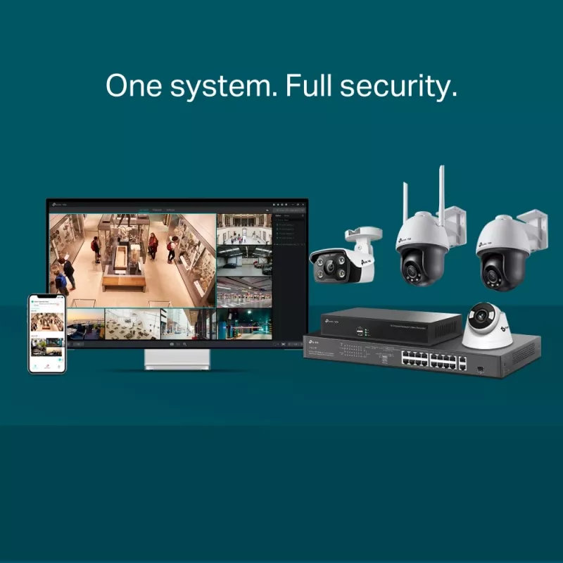 TP-Link VIGI 4MP Außenbereich Full-Color Wi-Fi Pan Tilt Netzwerkkamera